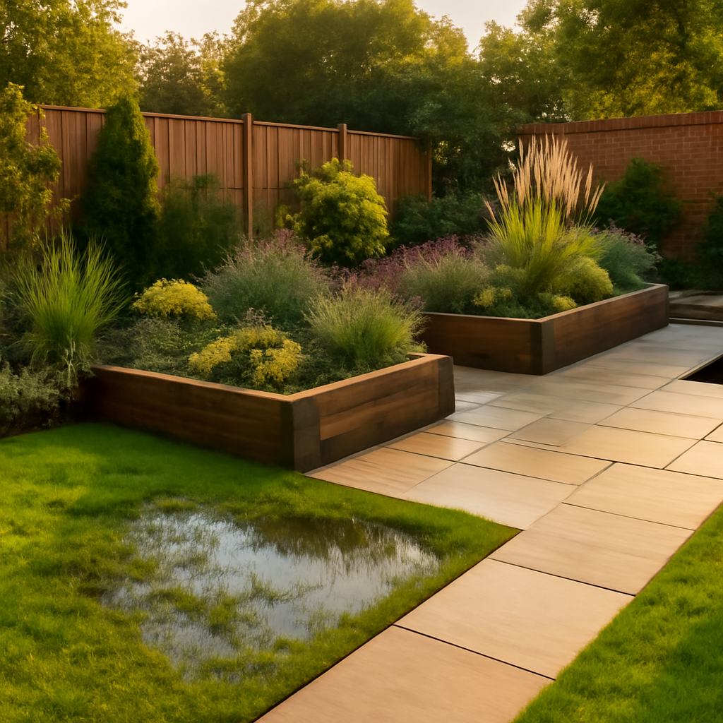 Garden Drainage Warning Signs Before a Patio Is Installed in Loughborough & East Midlands
