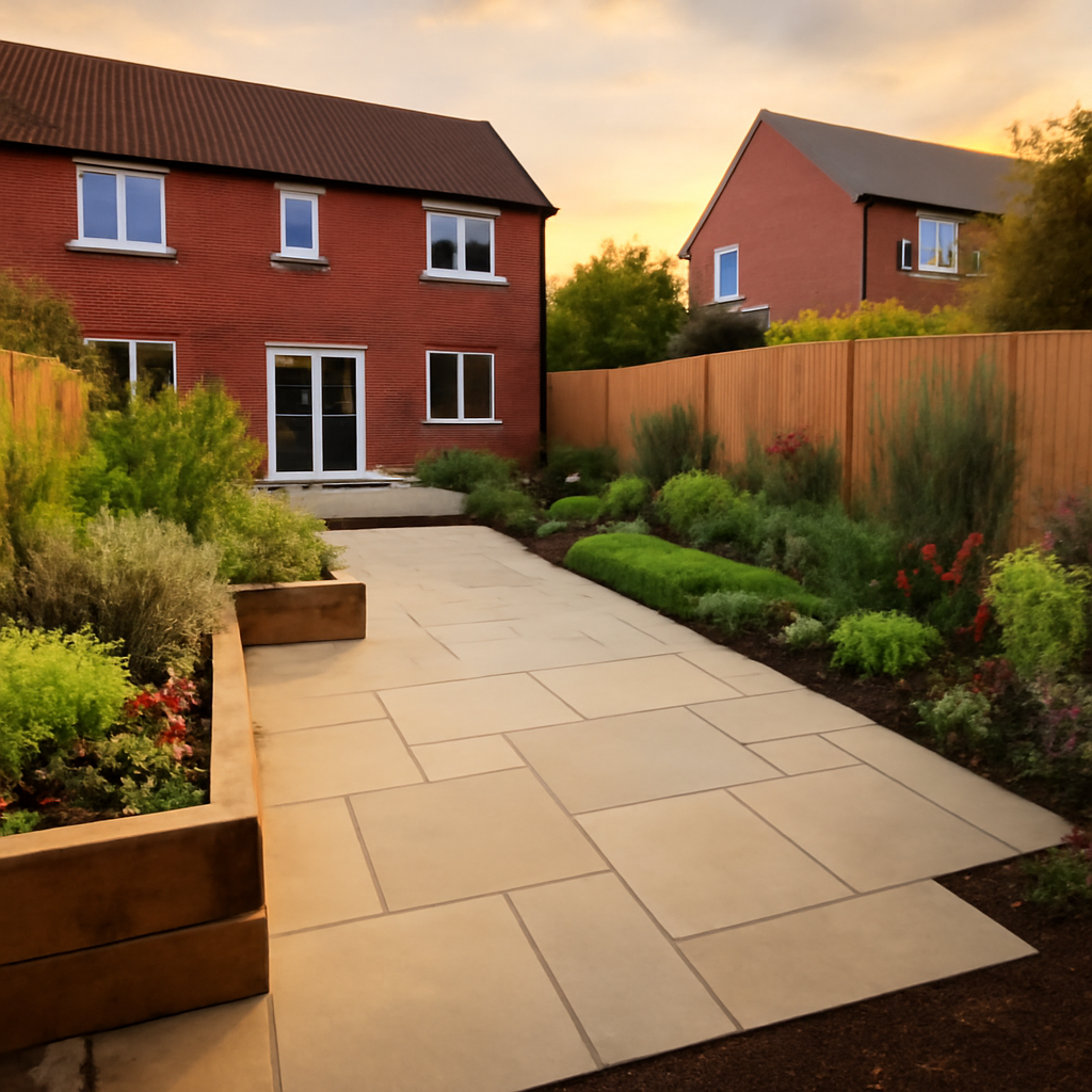 How a Tired Lawn Can Become a Usable Patio and Planting Space in Loughborough