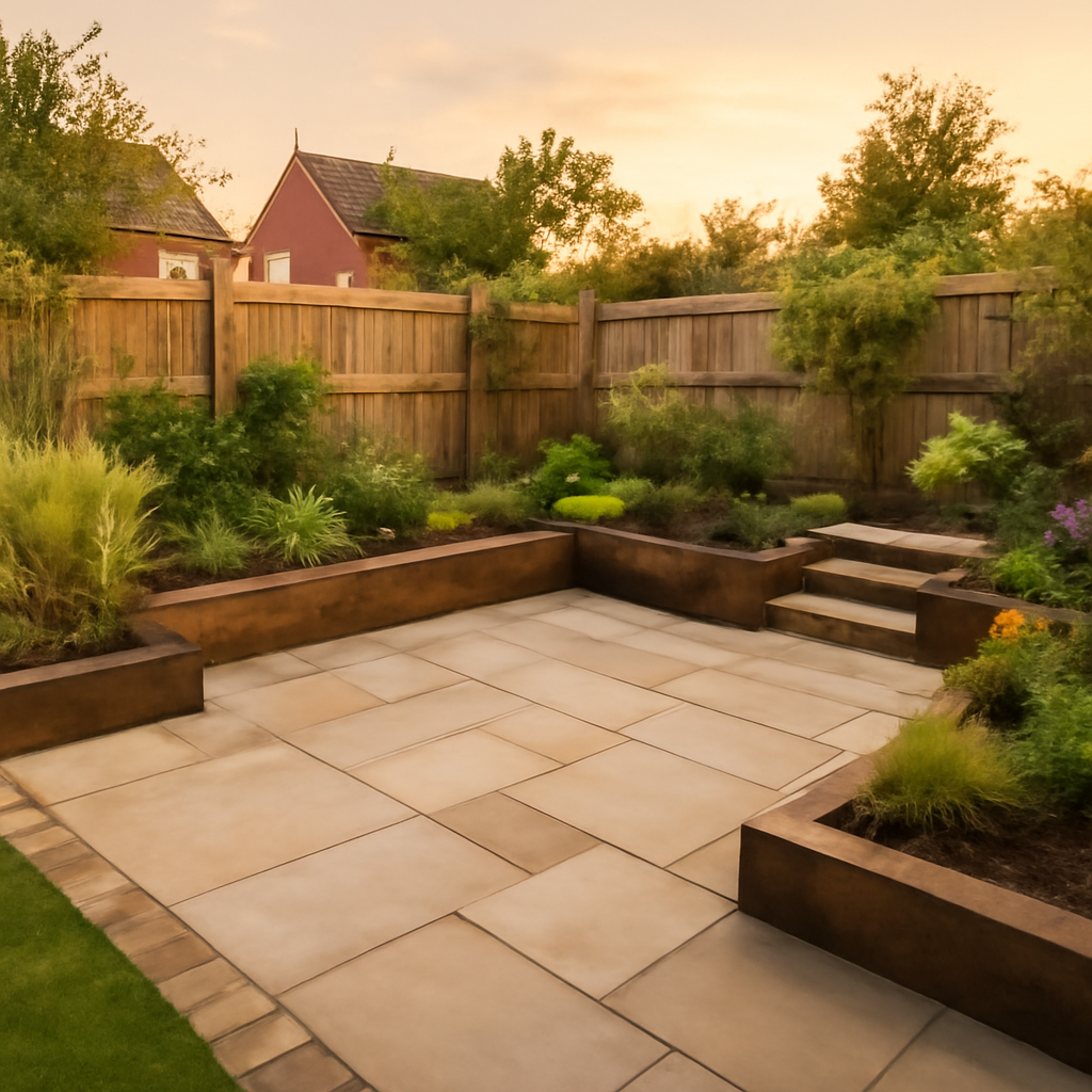 How a Tired Lawn Can Become a Usable Patio and Planting Space in Loughborough