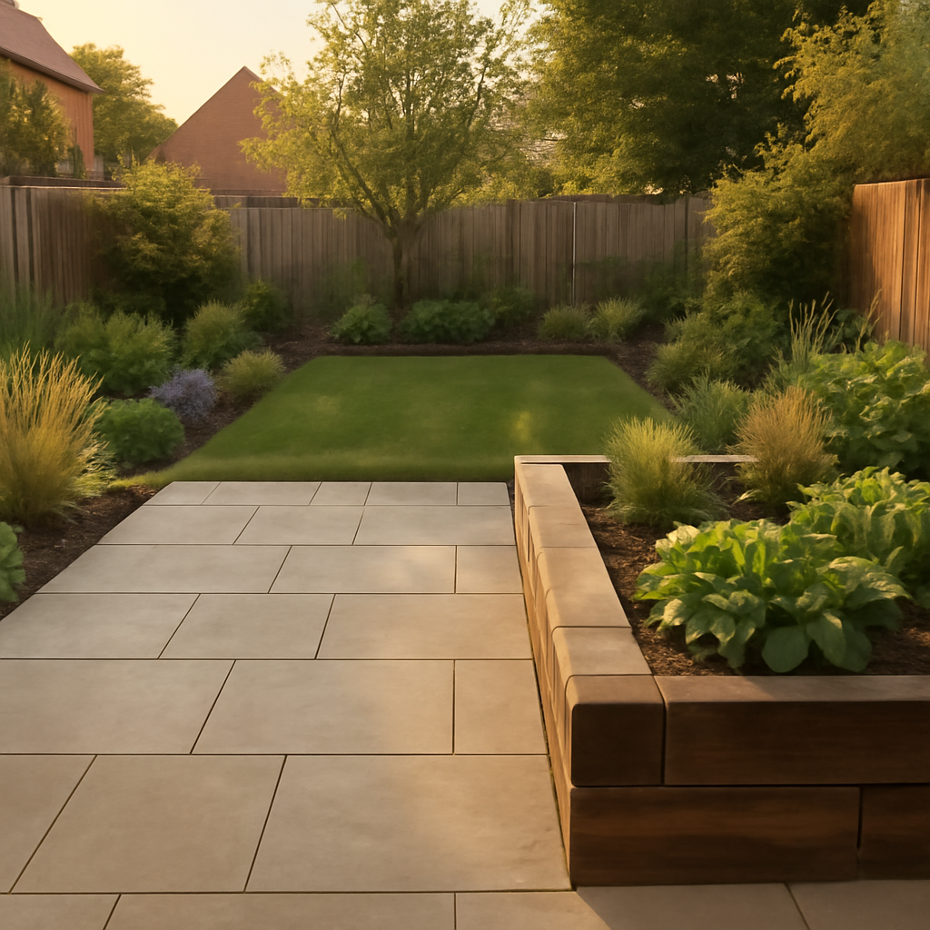 How a Tired Lawn Can Become a Usable Patio and Planting Space in Loughborough