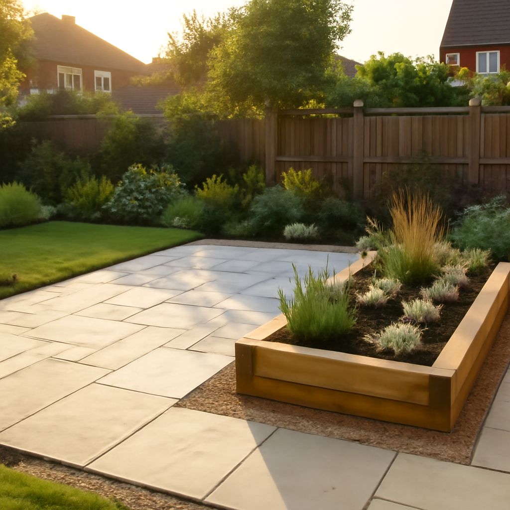 How a Tired Lawn Can Become a Usable Patio and Planting Space in Loughborough