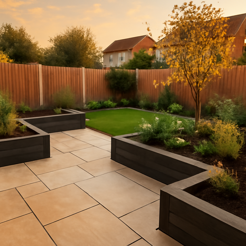 How a Tired Lawn Can Become a Usable Patio and Planting Space in Loughborough