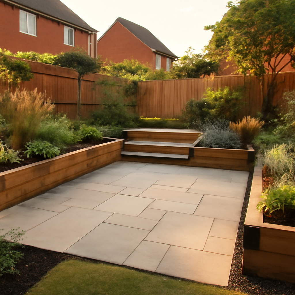 How a Tired Lawn Can Become a Usable Patio and Planting Space in Loughborough
