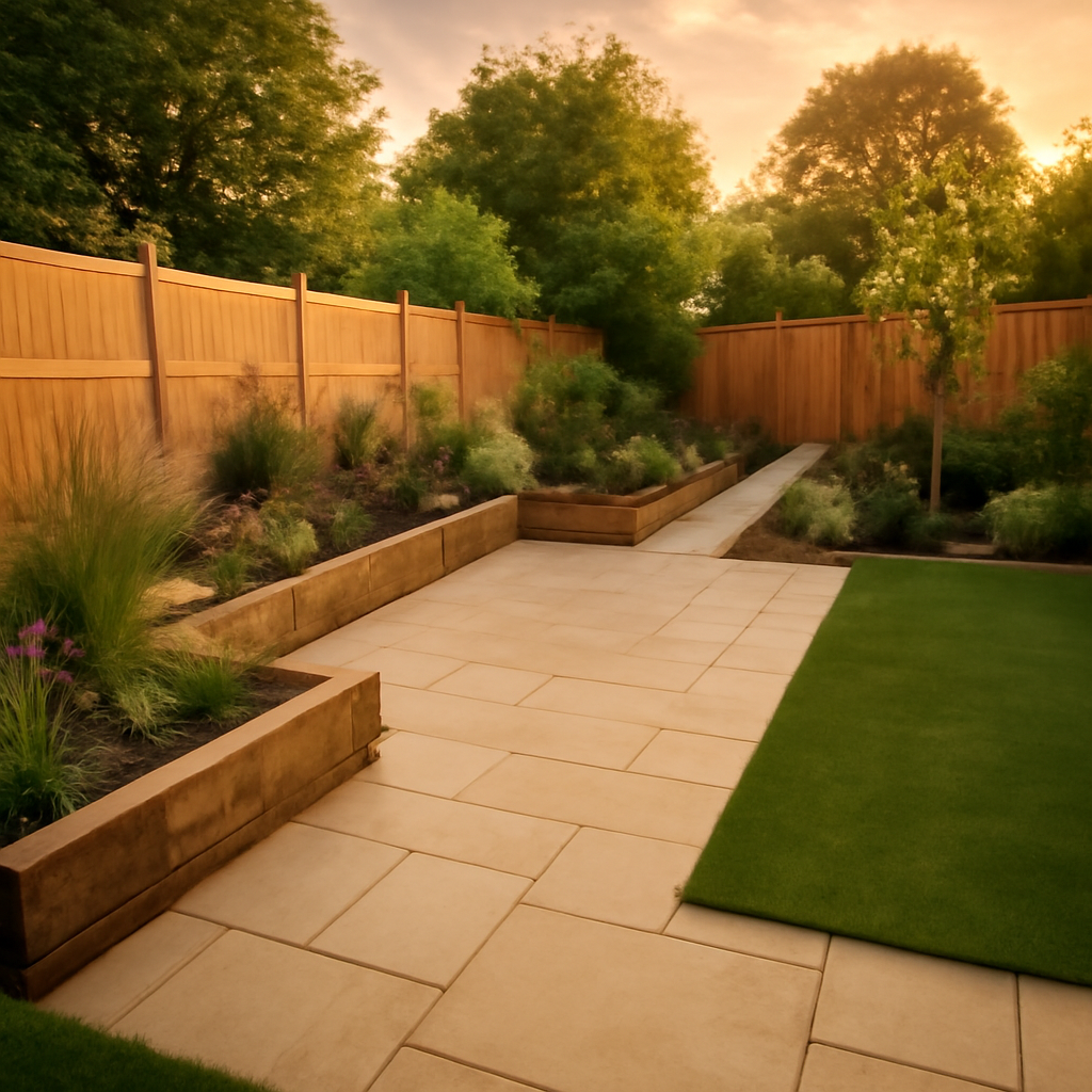 How a Tired Lawn Can Become a Usable Patio and Planting Space in Loughborough