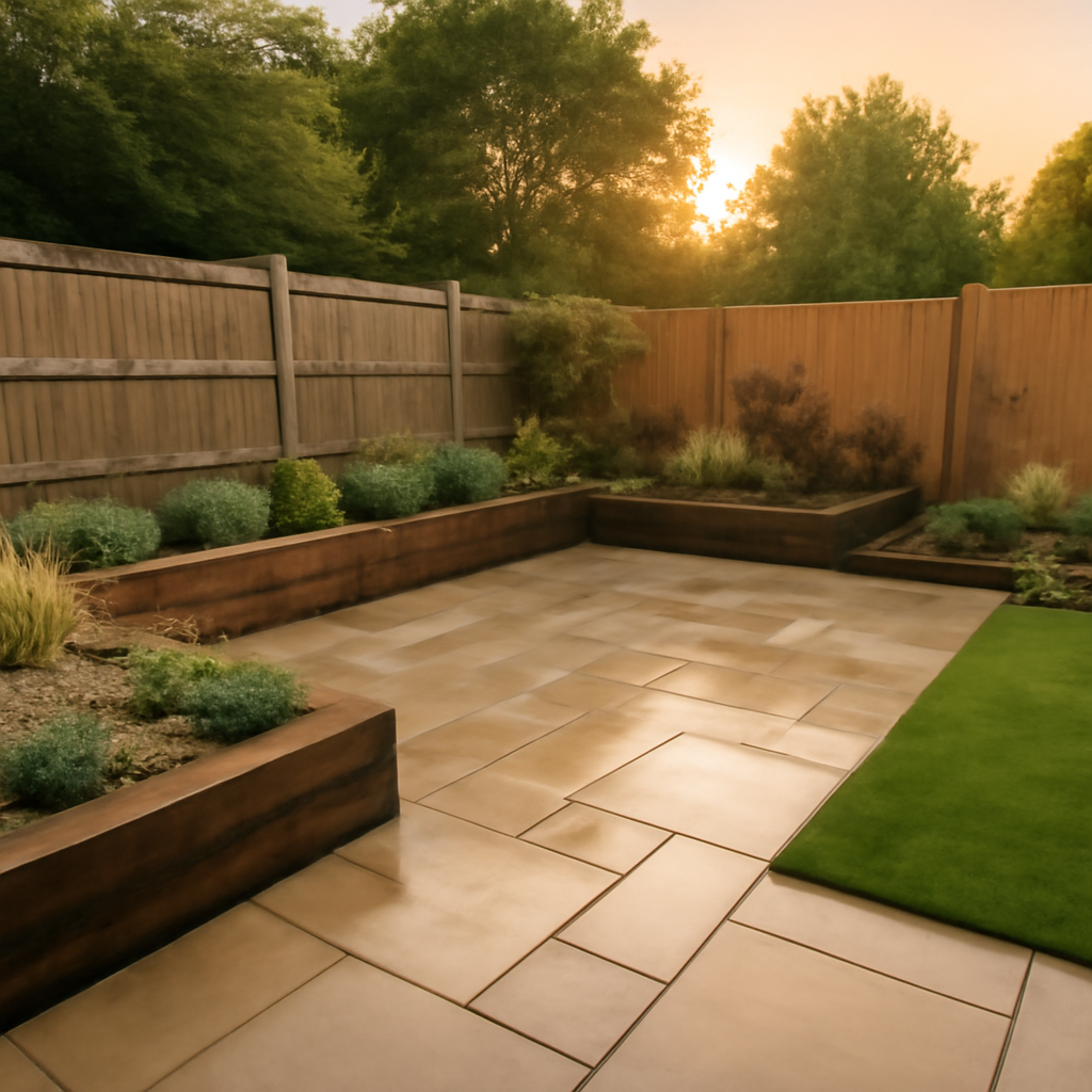 How a Tired Lawn Can Become a Usable Patio and Planting Space in Loughborough