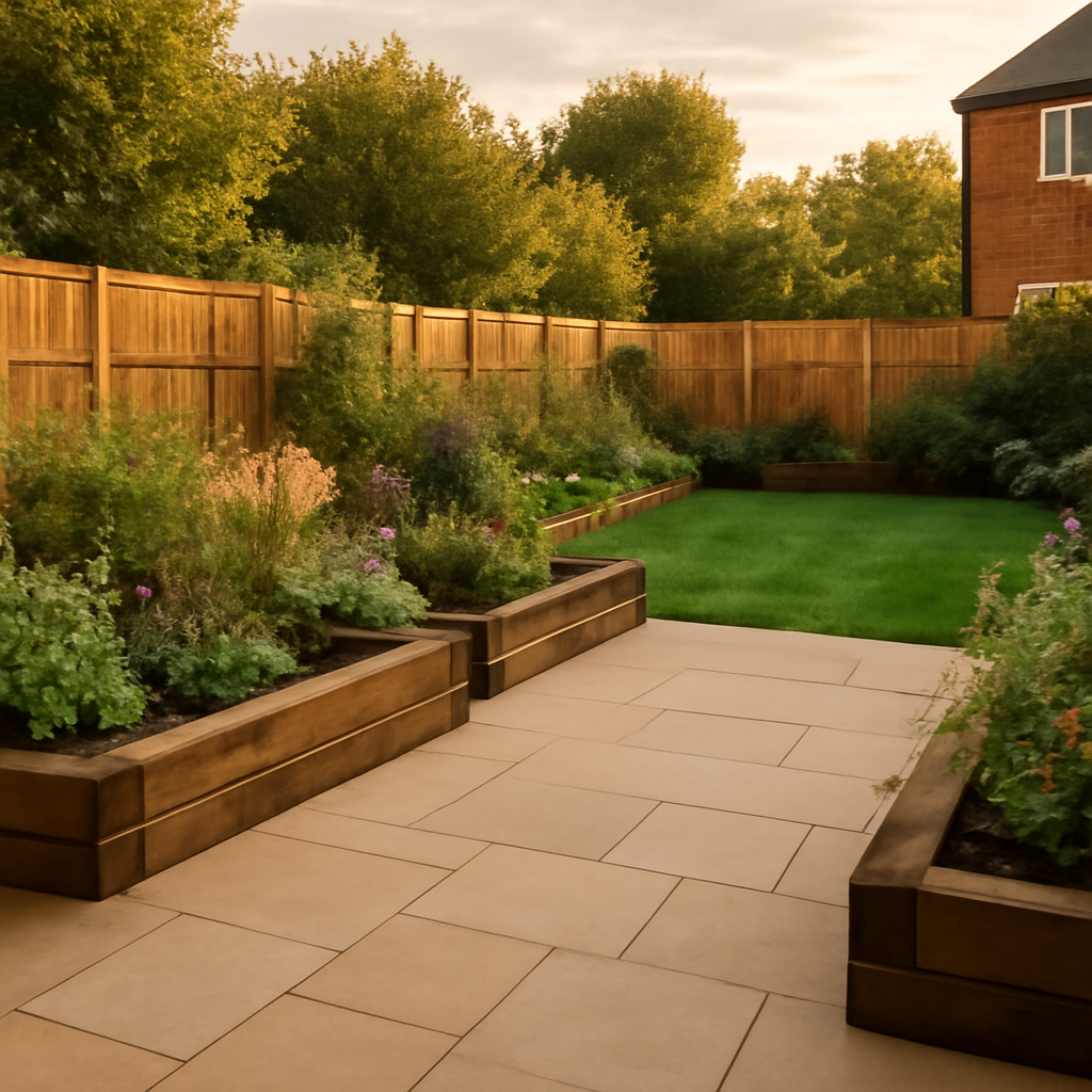 How a Tired Lawn Can Become a Usable Patio and Planting Space in Loughborough