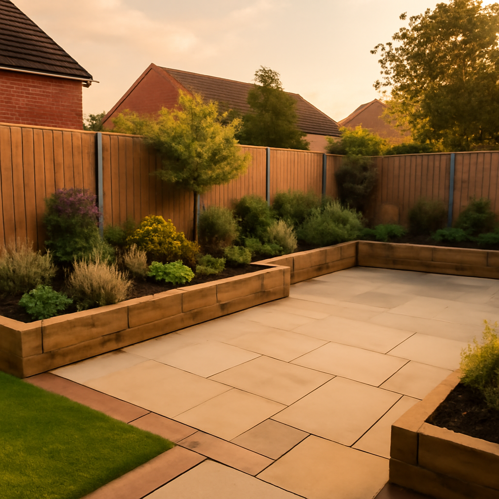How a Tired Lawn Can Become a Usable Patio and Planting Space in Loughborough