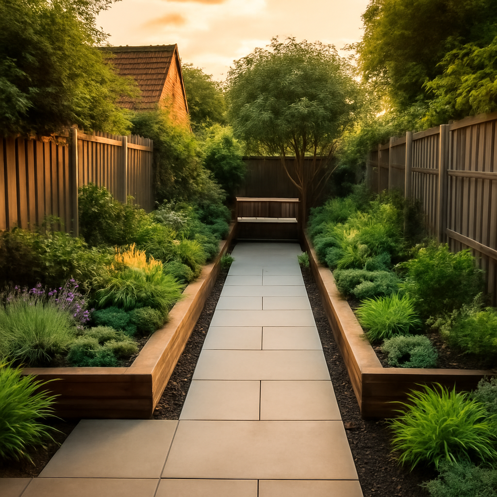 How to Make a Narrow Garden Feel Wider with Landscaping in Loughborough