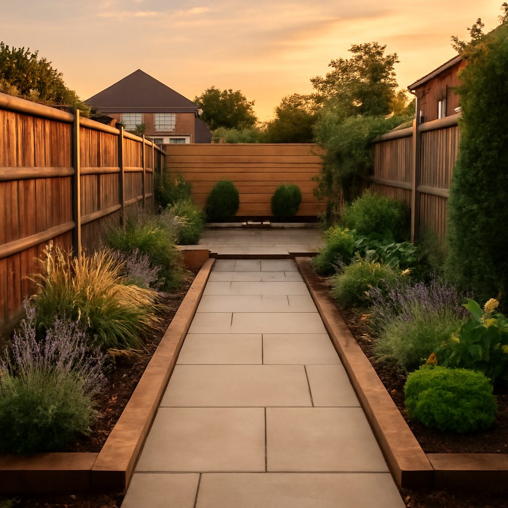 How to Make a Narrow Garden Feel Wider with Landscaping in Loughborough