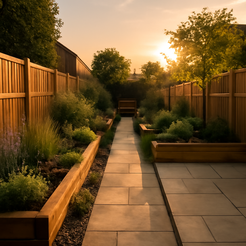 How to Make a Narrow Garden Feel Wider with Landscaping in Loughborough