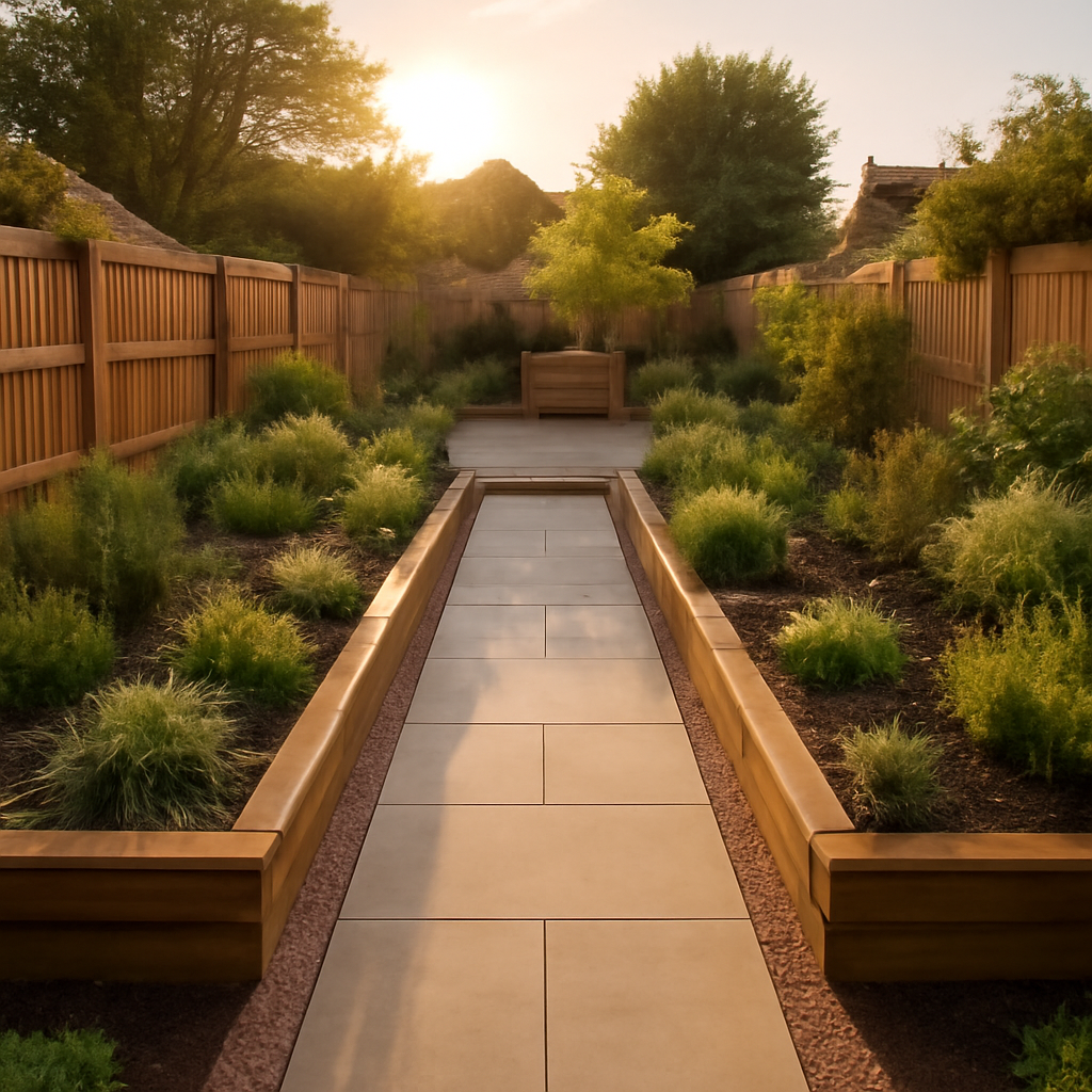 How to Make a Narrow Garden Feel Wider with Landscaping in Loughborough