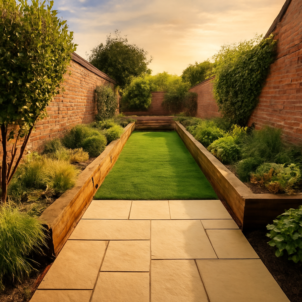 How to Make a Narrow Garden Feel Wider with Landscaping in Loughborough