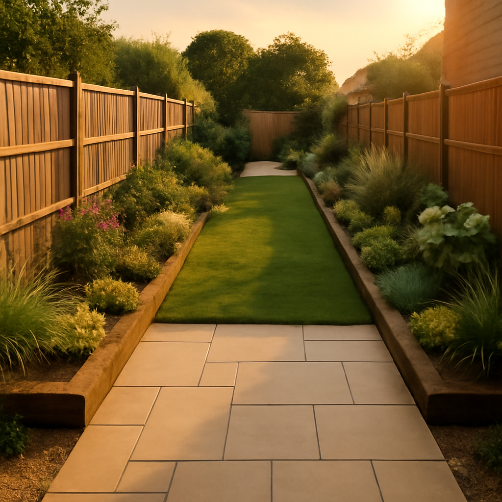 How to Make a Narrow Garden Feel Wider with Landscaping in Loughborough