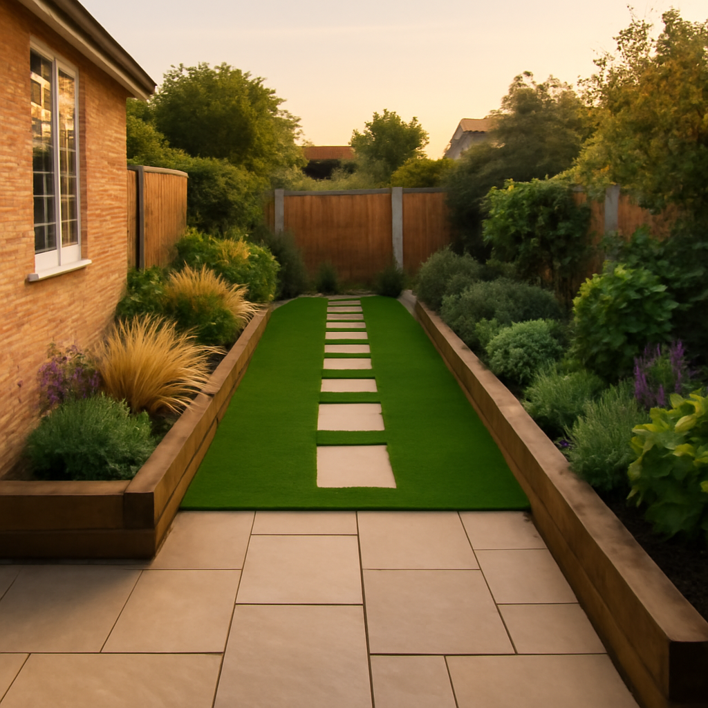 How to Make a Narrow Garden Feel Wider with Landscaping in Loughborough
