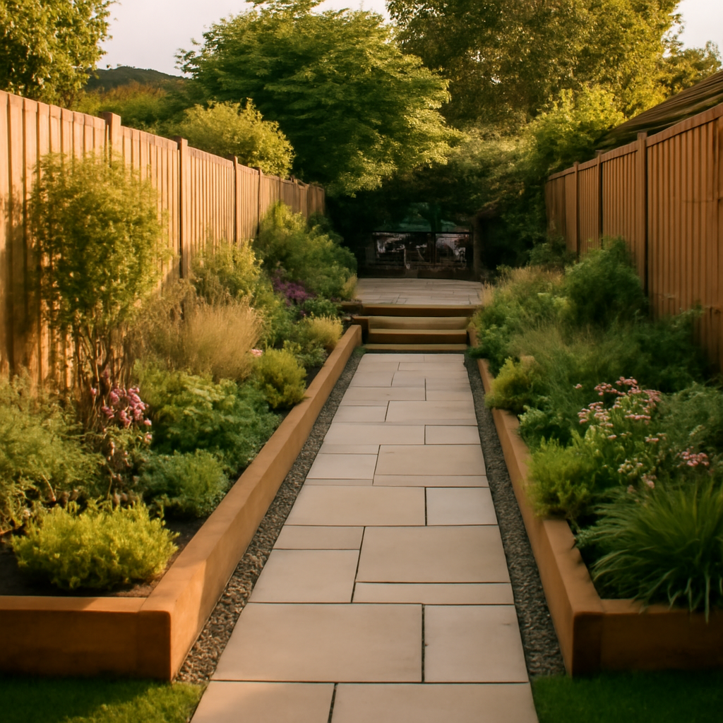 How to Make a Narrow Garden Feel Wider with Landscaping in Loughborough and East Midlands
