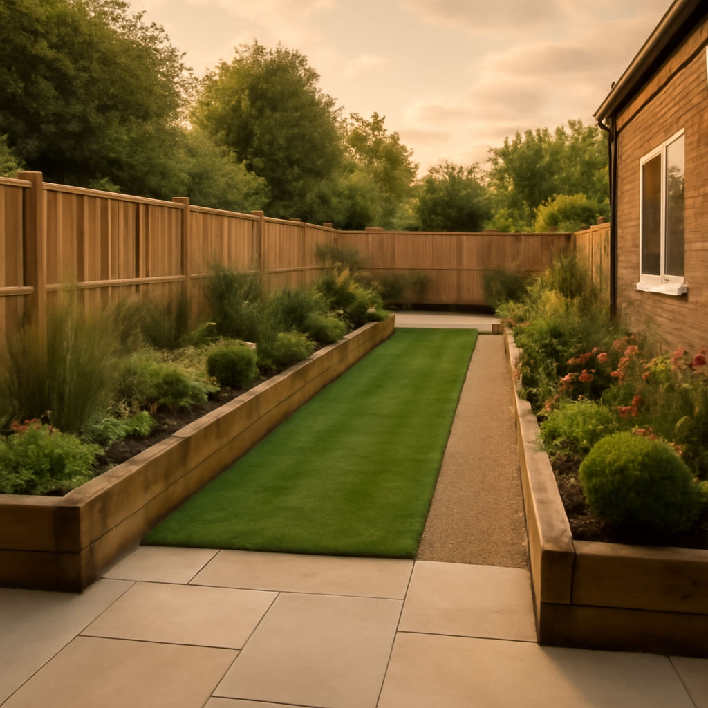 How to Make a Narrow Garden Feel Wider with Landscaping in Loughborough and East Midlands