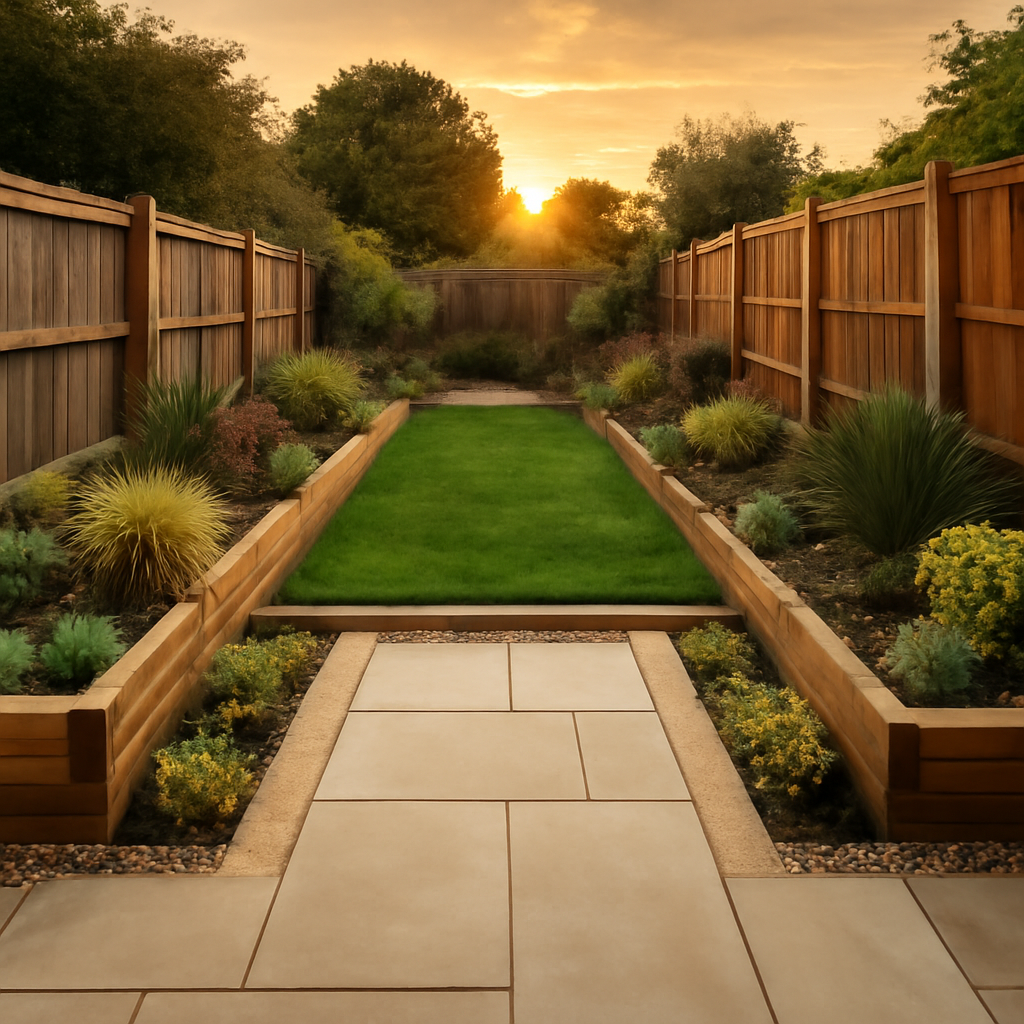 How to Make a Narrow Garden Feel Wider with Landscaping in Loughborough and the East Midlands
