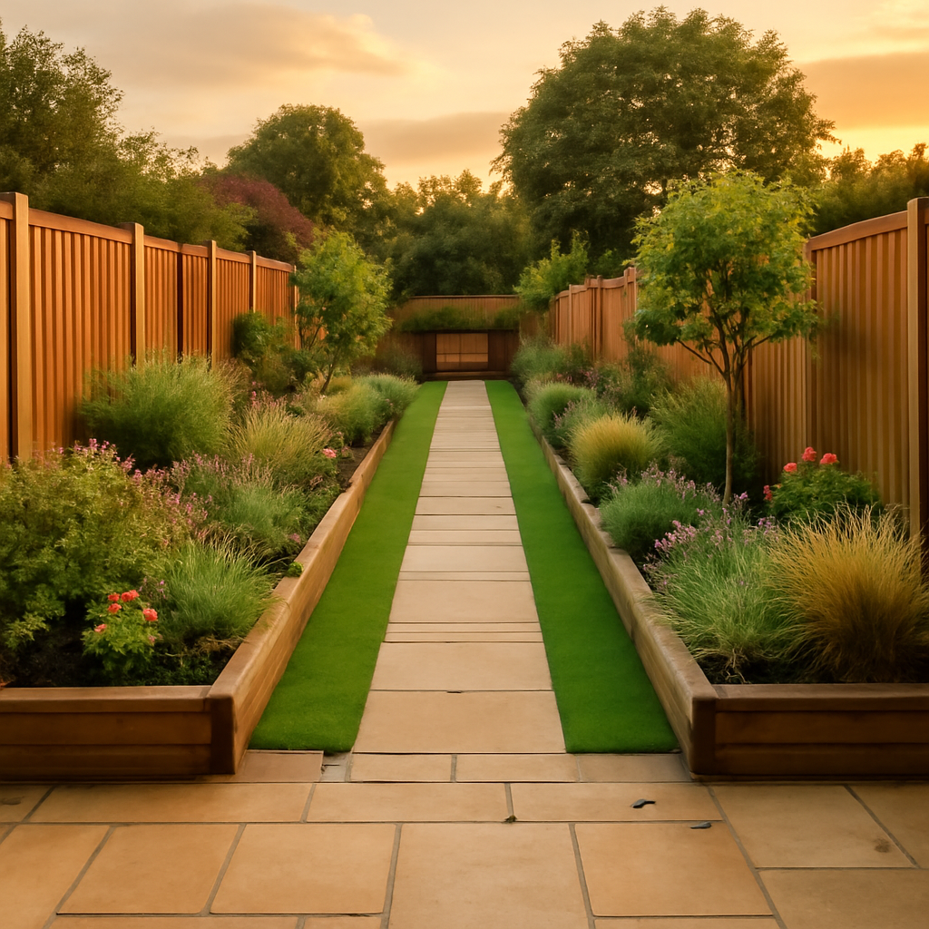 How to Make a Narrow Garden Feel Wider with Landscaping in Loughborough and the East Midlands