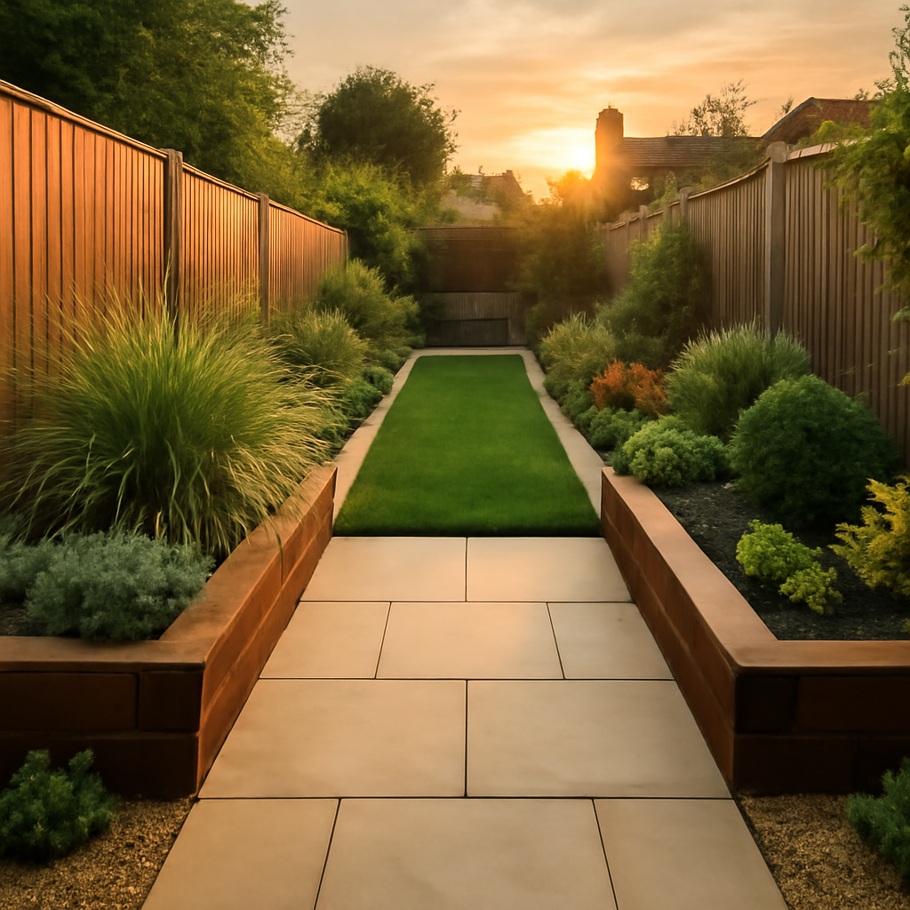How to Make a Narrow Garden Feel Wider with Landscaping in Loughborough and the East Midlands