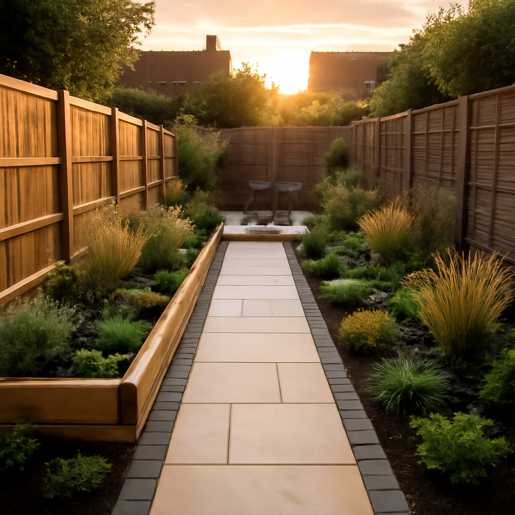 How to Make a Narrow Garden Feel Wider with Landscaping in Loughborough and the East Midlands
