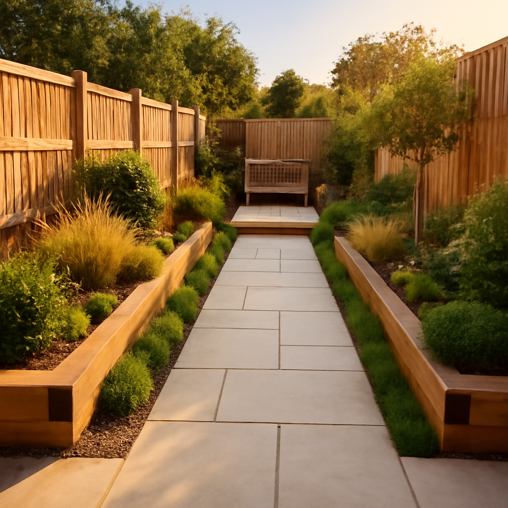 How to Make a Narrow Garden Feel Wider with Landscaping in Loughborough and the East Midlands