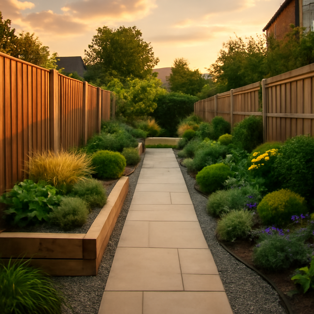 How to Make a Narrow Garden Feel Wider with Landscaping in Loughborough and the East Midlands