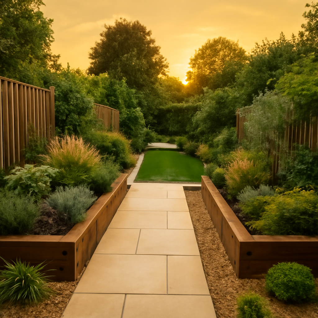 How to Make a Narrow Garden Feel Wider with Landscaping in Loughborough, East Midlands