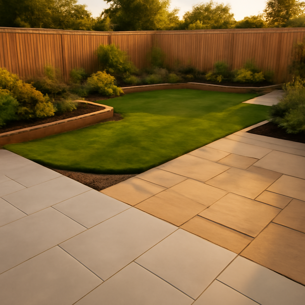 Porcelain Paving vs Indian Sandstone for East Midlands Gardens: A Practical Comparison