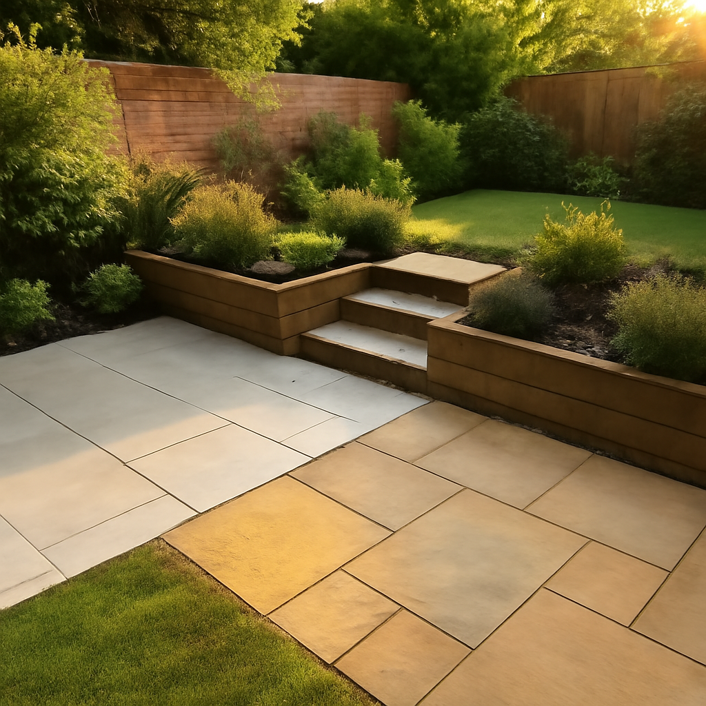 Porcelain Paving vs Indian Sandstone for East Midlands Gardens: A Practical Comparison