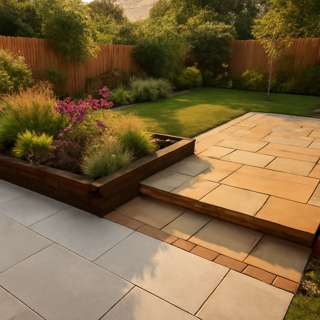 Porcelain Paving vs Indian Sandstone for East Midlands Gardens: A Practical Comparison