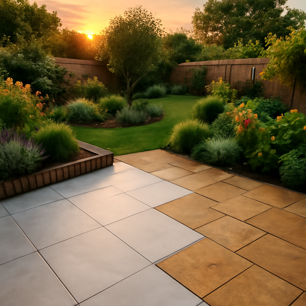 Porcelain Paving vs Indian Sandstone for East Midlands Gardens: A Practical Comparison