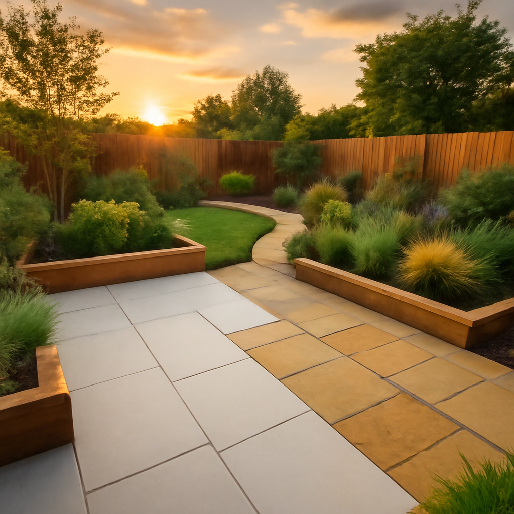 Porcelain Paving vs Indian Sandstone for East Midlands Gardens: A Practical Comparison