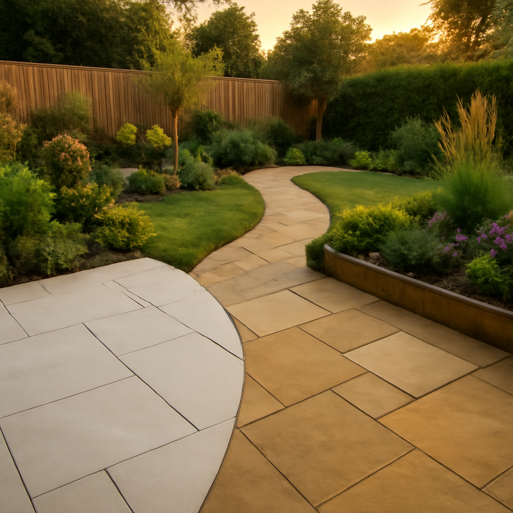 Porcelain Paving vs Indian Sandstone for East Midlands Gardens: A Practical Comparison