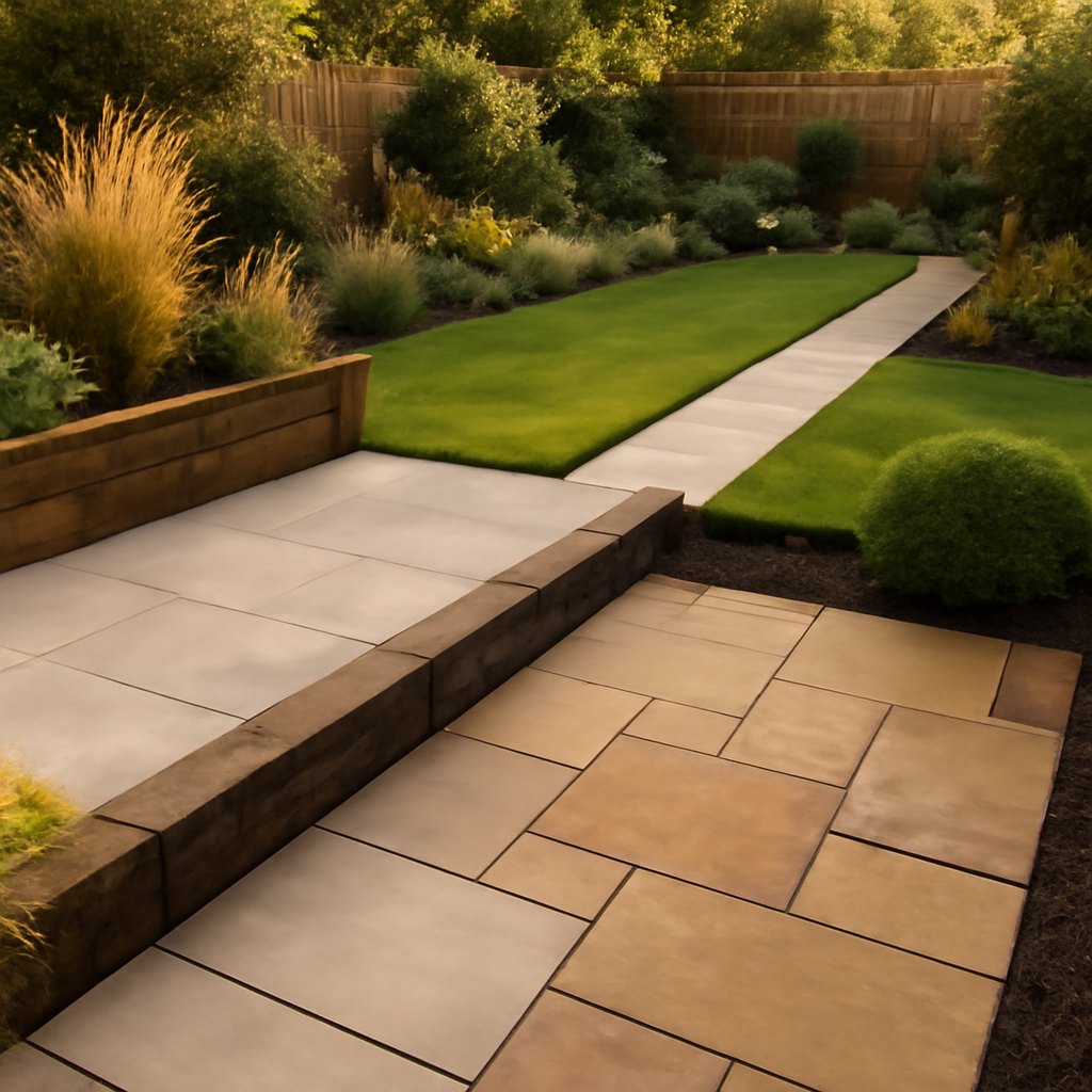 Porcelain Paving vs Indian Sandstone for East Midlands Gardens: A Practical Comparison