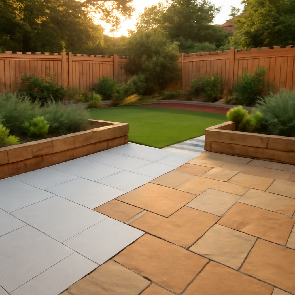 Porcelain Paving vs Indian Sandstone for East Midlands Gardens: A Practical Comparison