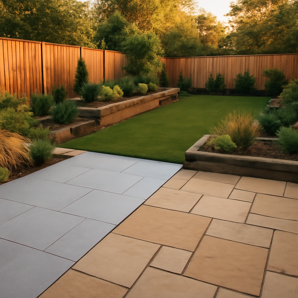 Porcelain Paving vs Indian Sandstone for East Midlands Gardens: A Practical Comparison