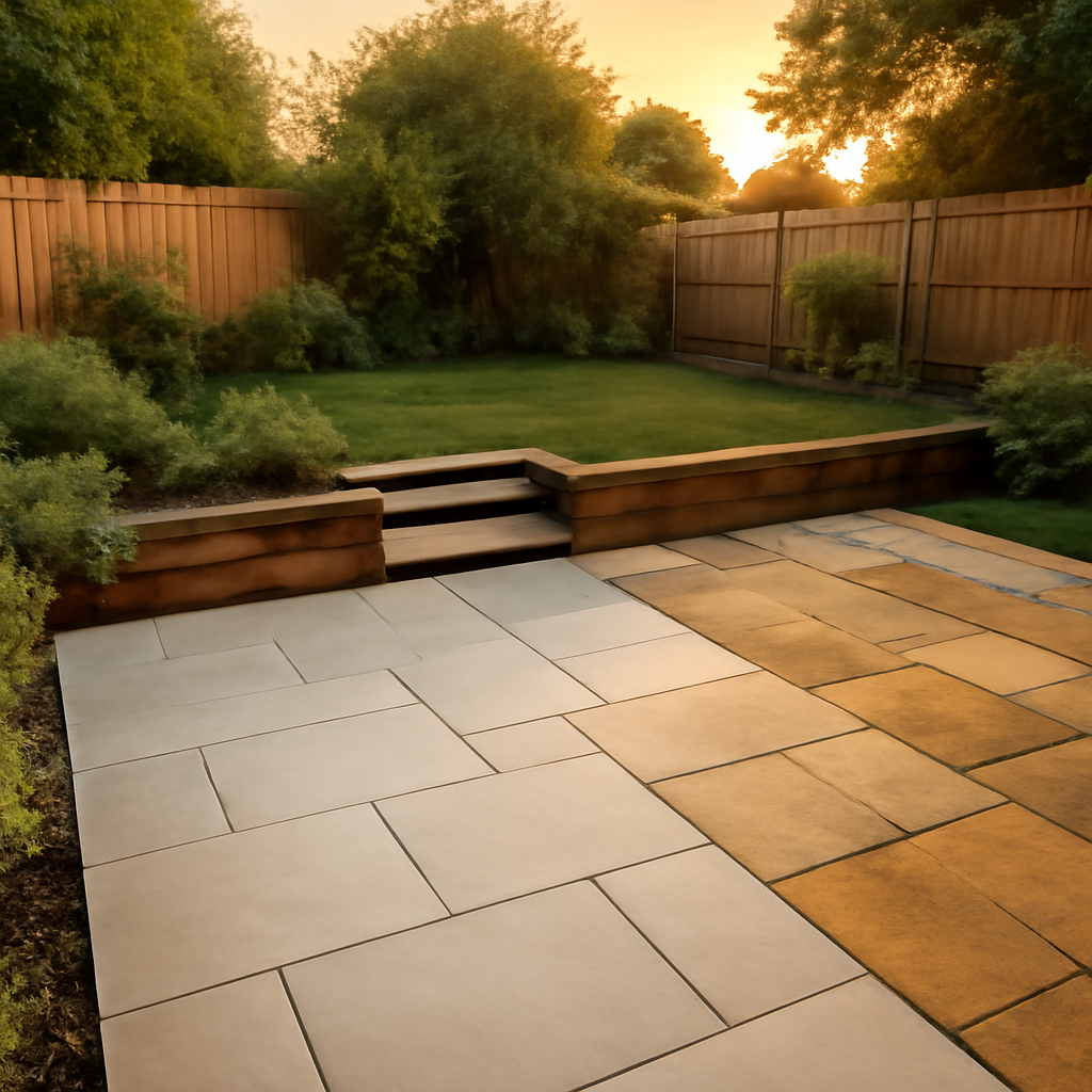 Porcelain Paving vs Indian Sandstone for East Midlands Gardens: A Practical Guide