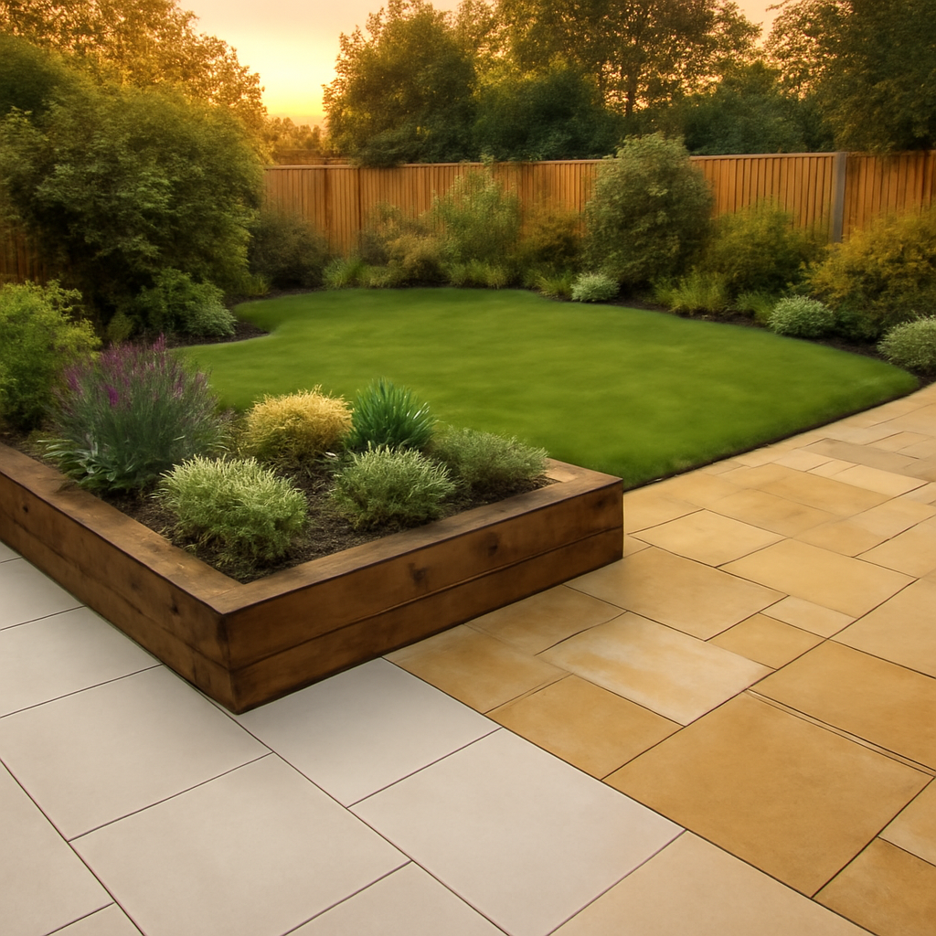 Porcelain Paving vs Indian Sandstone for East Midlands Gardens: A Practical Guide