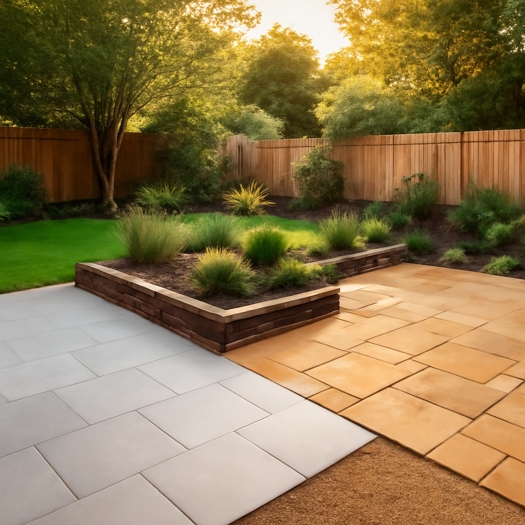 Porcelain Paving vs Indian Sandstone for East Midlands Gardens: A Practical Guide