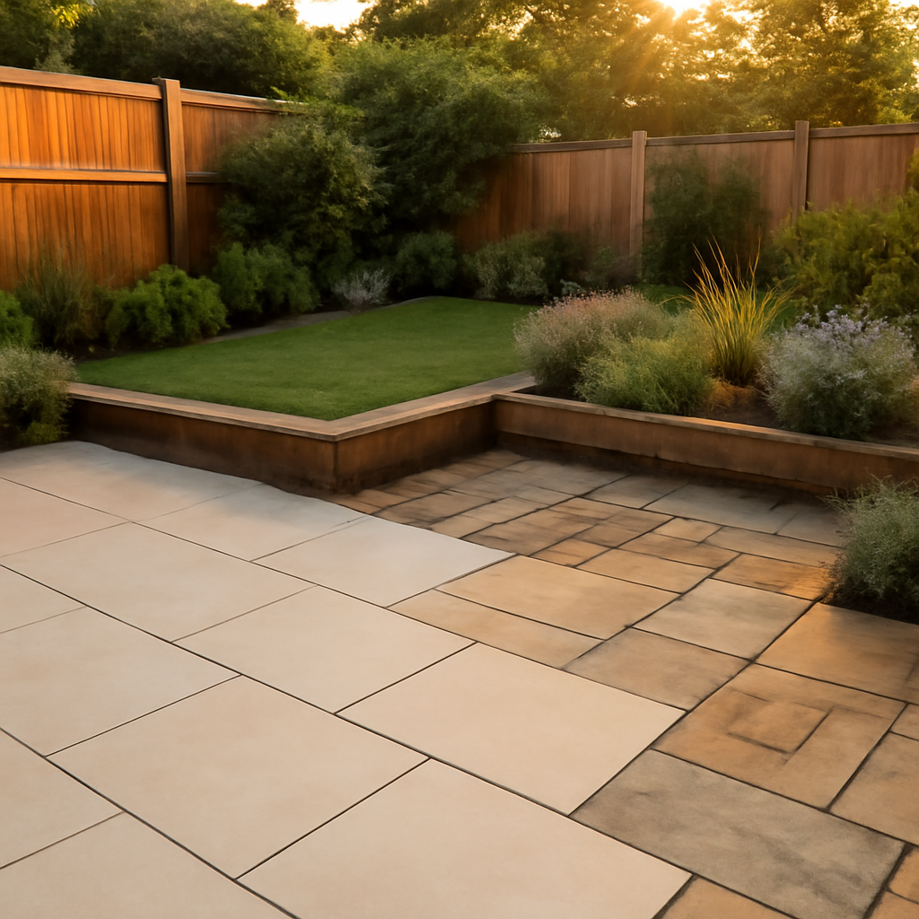 Porcelain Paving vs Indian Sandstone for East Midlands Gardens: A Practical Guide