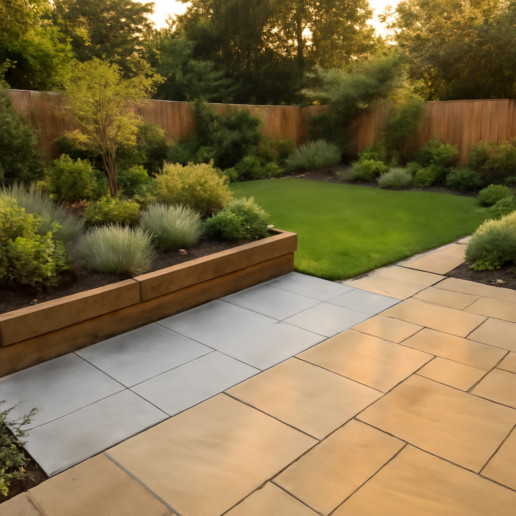 Porcelain Paving vs Indian Sandstone for East Midlands Gardens: Practical Insights from Worthington Landscape & Design