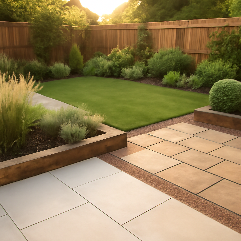 Porcelain Paving vs Indian Sandstone for East Midlands Gardens: Practical Insights from Worthington Landscape & Design