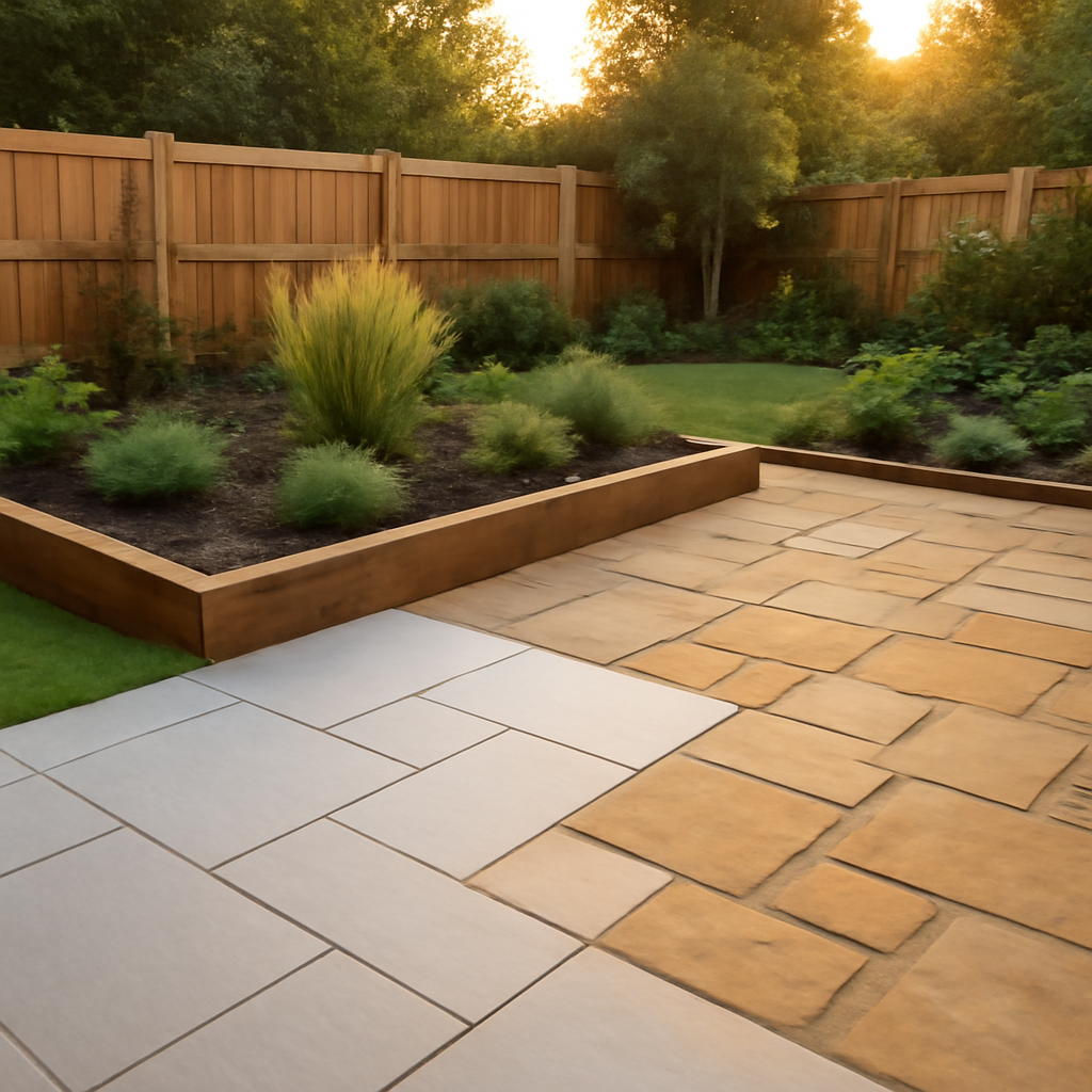 Porcelain Paving vs Indian Sandstone for East Midlands Gardens: Practical Tips from Worthington Landscape & Design