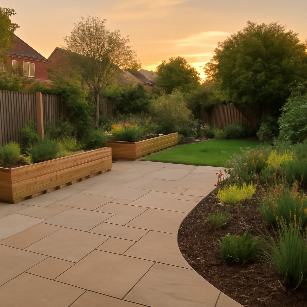 Transforming a Tired Lawn into a Usable Patio and Planting Space in Loughborough