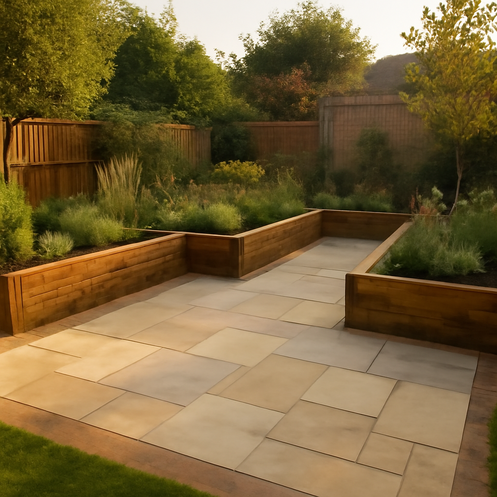 Transforming a Tired Lawn into a Usable Patio and Planting Space in Loughborough, East Midlands