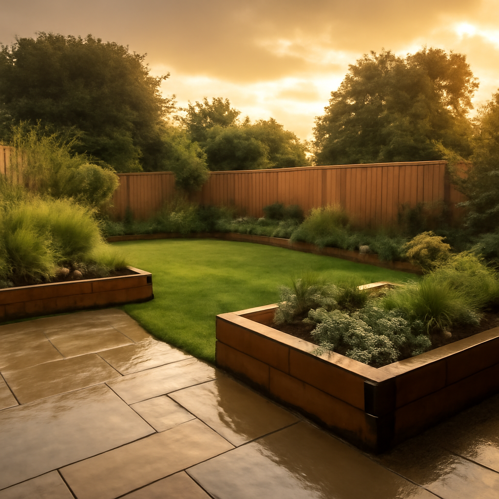 What Landscaping Work Can Be Done in Wet Weather? Practical Advice for Loughborough & East Midlands